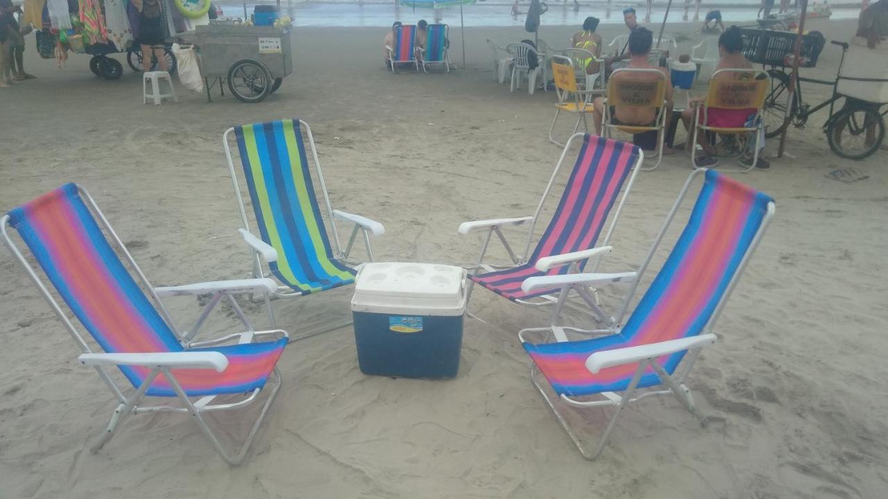 プライア・グランデLindo Apto 300M Praia Da Ocian E Centro - Vista Mar- Varanda Sacada - Wi-Fi 300 Mbps - Vaga De Garagem - Acomoda Ate 6 Pessoasアパートメント エクステリア 写真